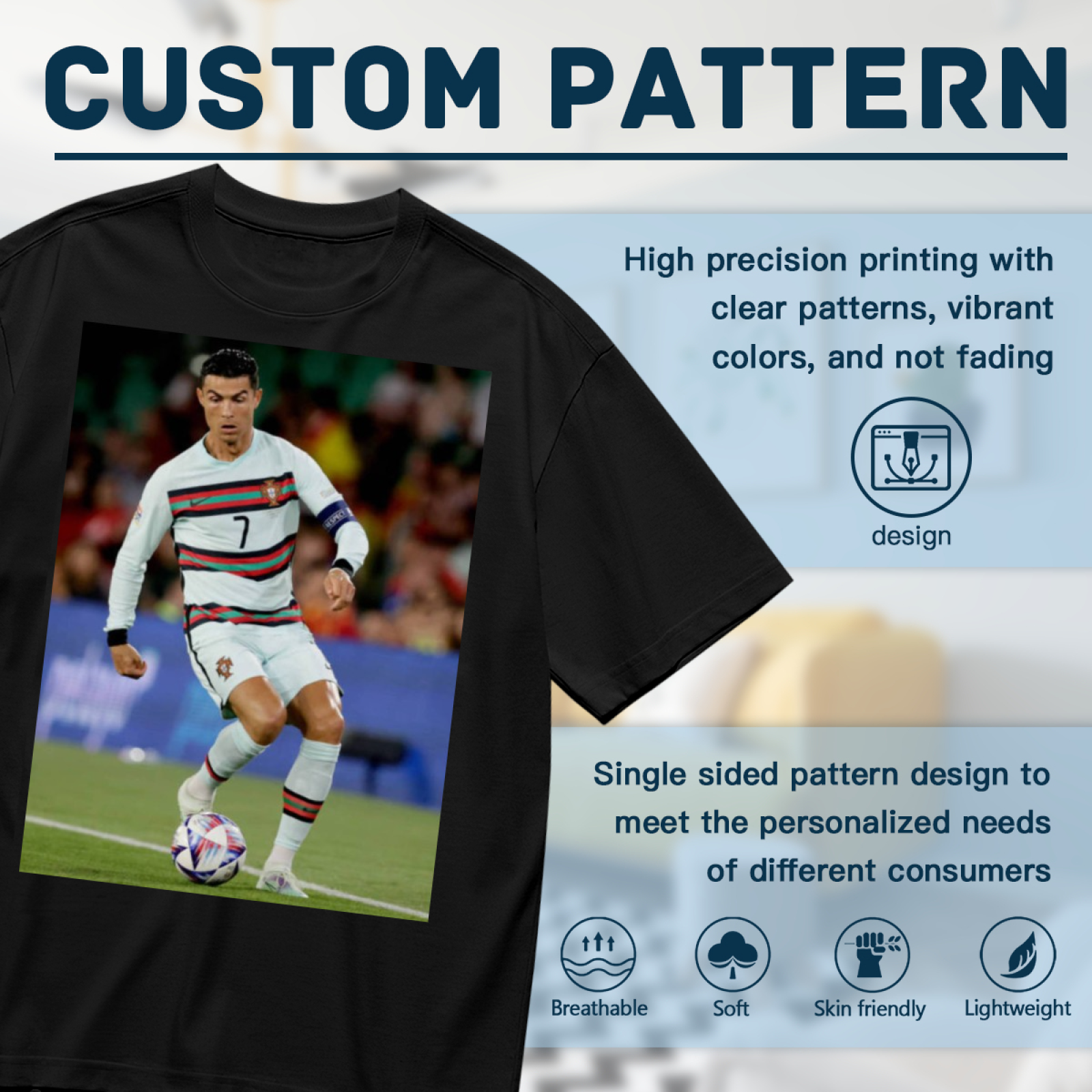 Football Superstars Power Tee Wear the Spirit of Soccer Legends