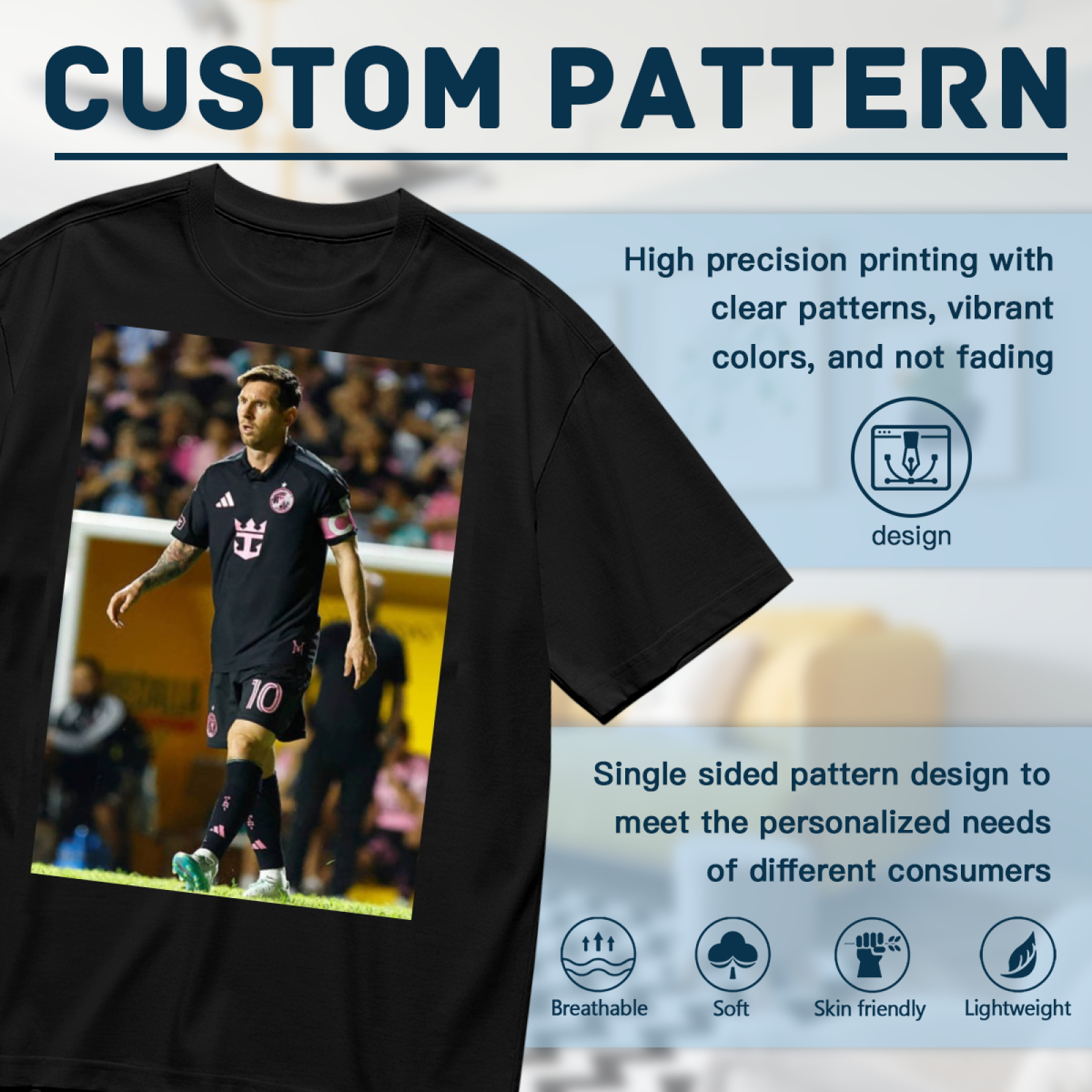 Football Triumph Graphic T-Shirt Show Your Football Spirit