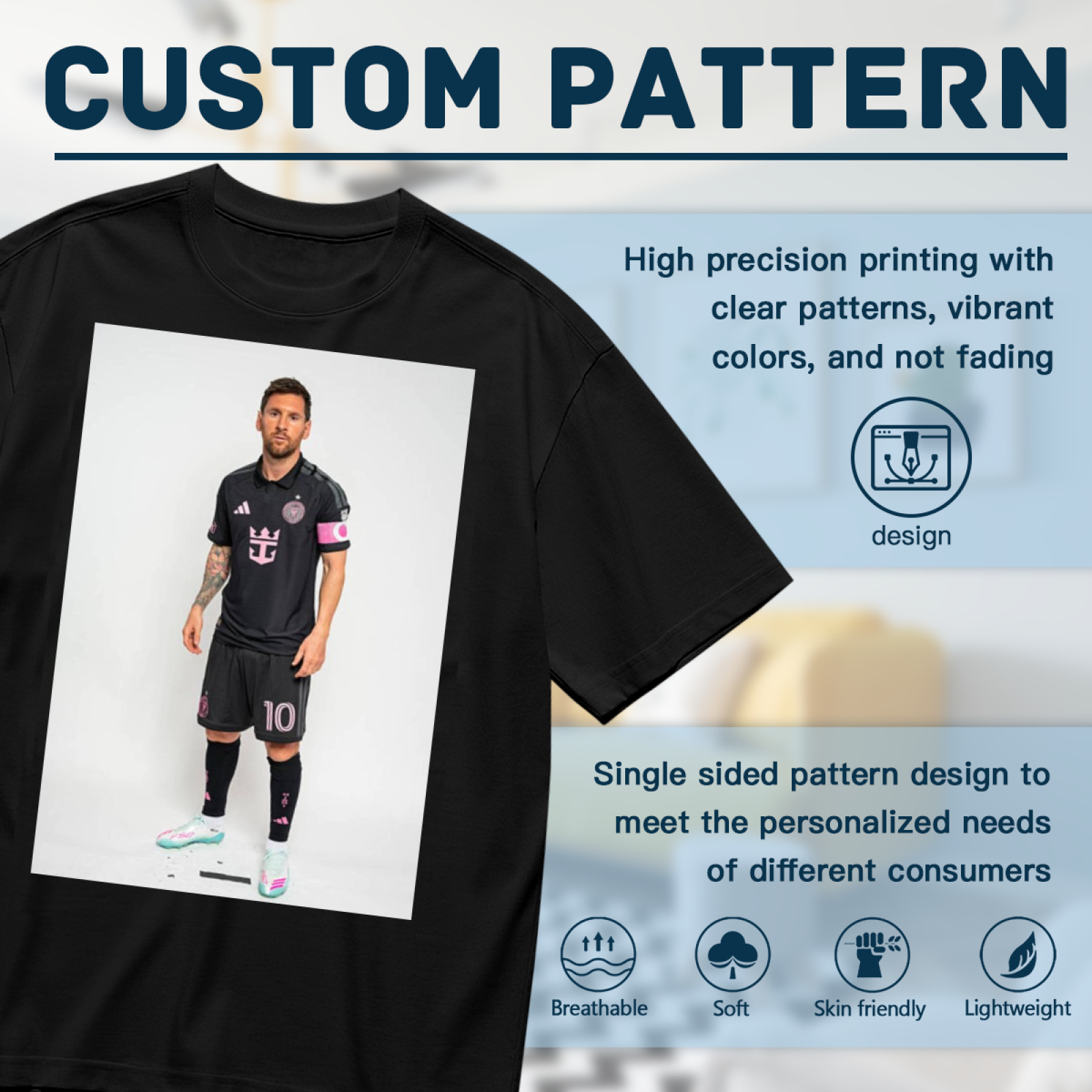 Football Hero Tribute T-Shirt Ideal for Passionate Soccer Fans